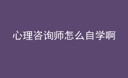 心理咨詢師怎么自學(xué)啊