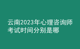 云南2023年心理咨詢師考試時間分別是哪一天 考生怎么報名