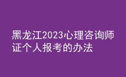 黑龍江2023心理咨詢師證個人報考的辦法 具體考報流程