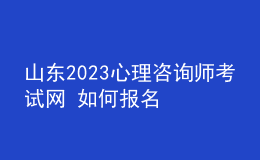 山東2023心理咨詢師考試網(wǎng) 如何報名 具體的報名入口
