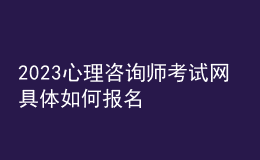 2023心理咨詢師考試網 具體如何報名 安徽進行報名入口 