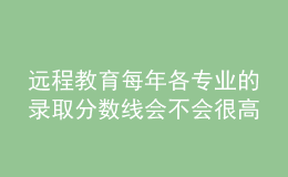 遠(yuǎn)程教育每年各專業(yè)的錄取分?jǐn)?shù)線會(huì)不會(huì)很高呢