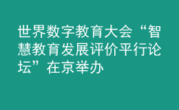 世界數(shù)字教育大會“智慧教育發(fā)展評價平行論壇”在京舉辦