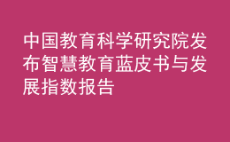 中國教育科學(xué)研究院發(fā)布智慧教育藍皮書與發(fā)展指數(shù)報告