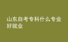 山東自考?？剖裁磳I(yè)好就業(yè) 