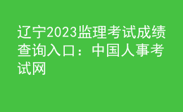 遼寧2023監(jiān)理考試成績(jī)查詢(xún)?nèi)肟冢褐袊?guó)人事考試網(wǎng)