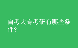自考大?？佳杏心男l件?