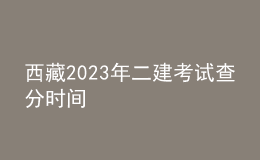西藏2023年二建考試查分時(shí)間