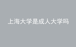 上海大學是成人大學嗎