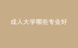 成人大學哪些專業(yè)好