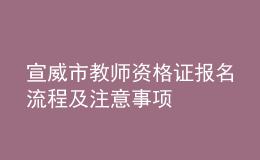 宣威市教師資格證報名流程及注意事項