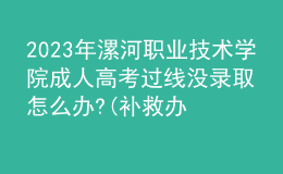 2023年漯河職業(yè)技術(shù)學(xué)院成人高考過線沒錄取怎么辦?(補(bǔ)救辦法)