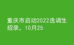 重慶市啟動2022選調(diào)生招錄，10月25日至11月3日報(bào)名
