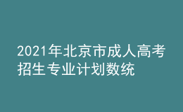 2021年北京市成人高考招生專業(yè)計(jì)劃數(shù)統(tǒng)計(jì)表一