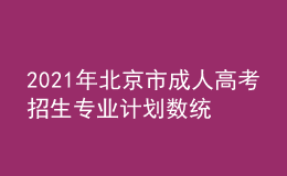 2021年北京市成人高考招生專業(yè)計(jì)劃數(shù)統(tǒng)計(jì)表二