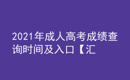 2021年成人高考成績(jī)查詢時(shí)間及入口【匯總】