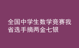 全國中學生數(shù)學競賽我省選手摘兩金七銀