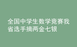 全國(guó)中學(xué)生數(shù)學(xué)競(jìng)賽我省選手摘兩金七銀