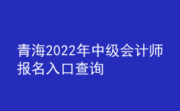 青海2022年中級(jí)會(huì)計(jì)師報(bào)名入口查詢