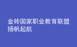 金磚國家職業(yè)教育聯(lián)盟揚帆起航