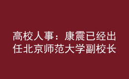 高校人事：康震已經(jīng)出任北京師范大學副校長