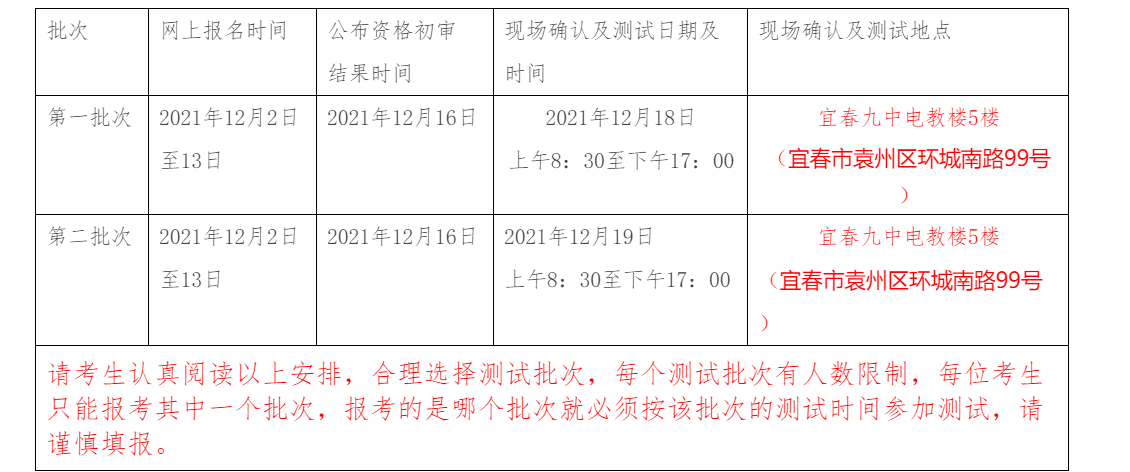 2021下半年江西宜春普通話考試時間及費用【12月18日-12月19日】                    